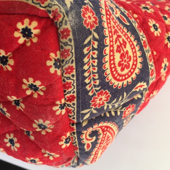 Vera Bradley American Red Retired Pattern M/L Bag - Picture 6 of 8